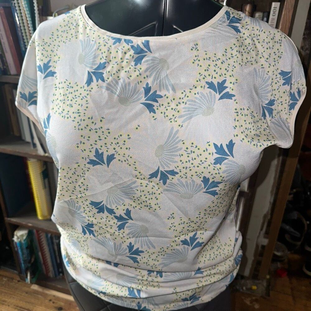 Ted Baker floral silk luxury size 2/6 royalcore classic top